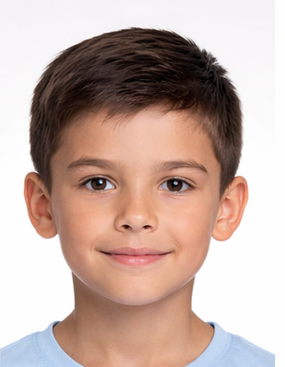 Biometric portrait example child