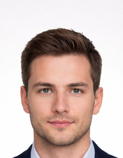 Biometric portrait example man